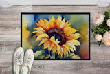 Sunflowers in Watercolor Doormat 6