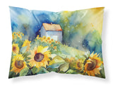 Sunflowers in Watercolor Standard Pillowcase 6