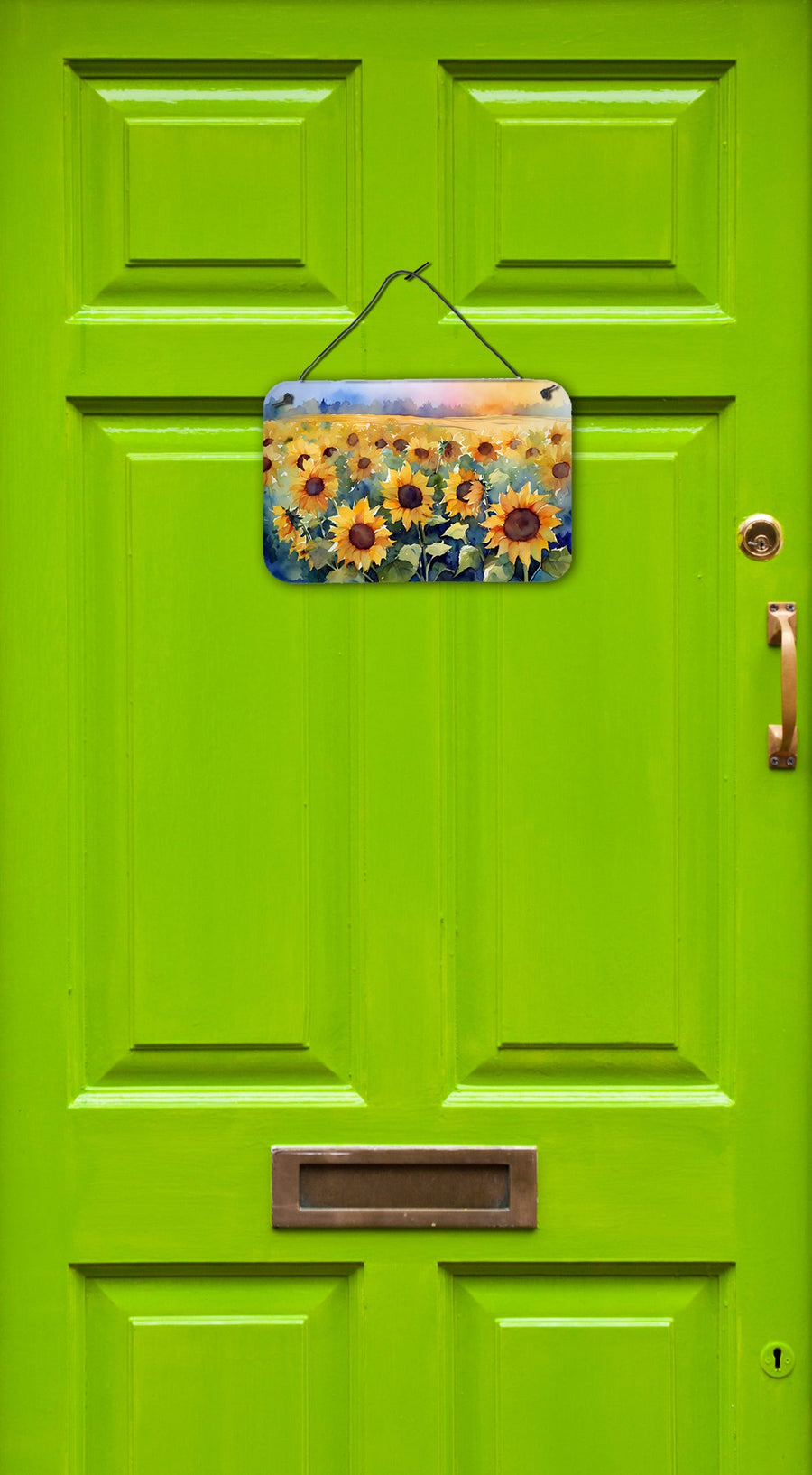 Sunflowers in Watercolor Wall or Door Hanging Prints 2