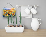 Sunflowers in Watercolor Wall or Door Hanging Prints 2