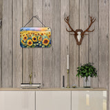 Sunflowers in Watercolor Wall or Door Hanging Prints 2