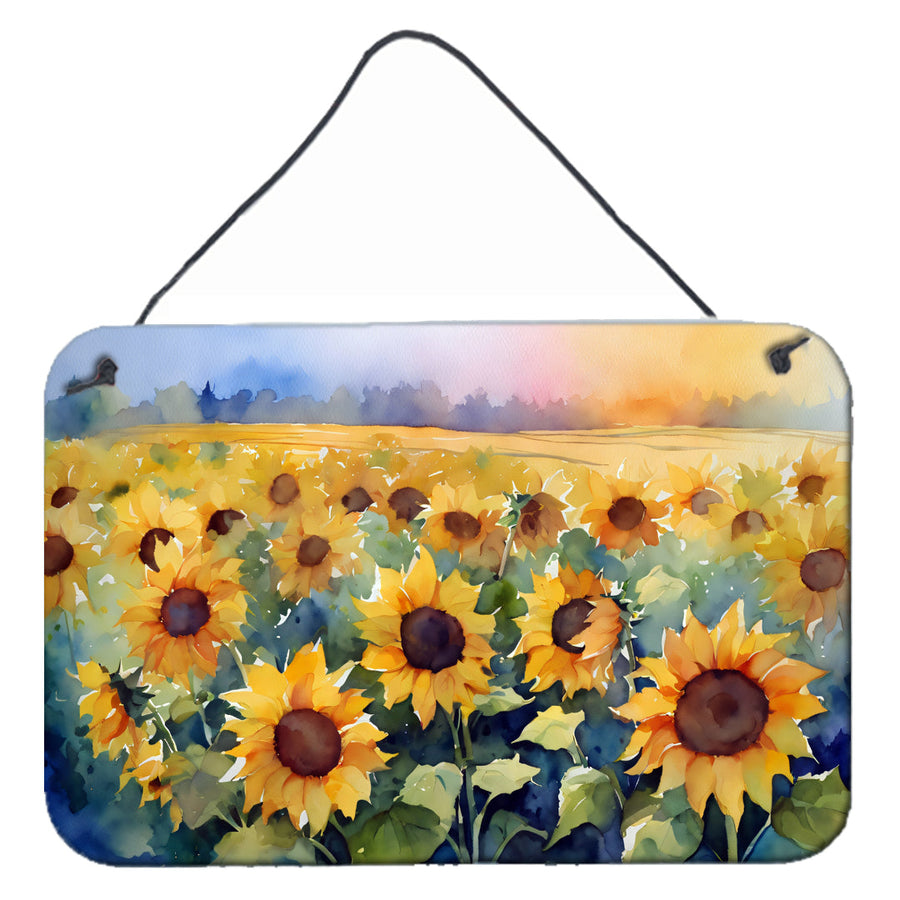 Sunflowers in Watercolor Wall or Door Hanging Prints 2