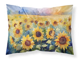 Sunflowers in Watercolor Standard Pillowcase 1