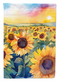 Kansas Sunflowers in Watercolor Garden Flag 2
