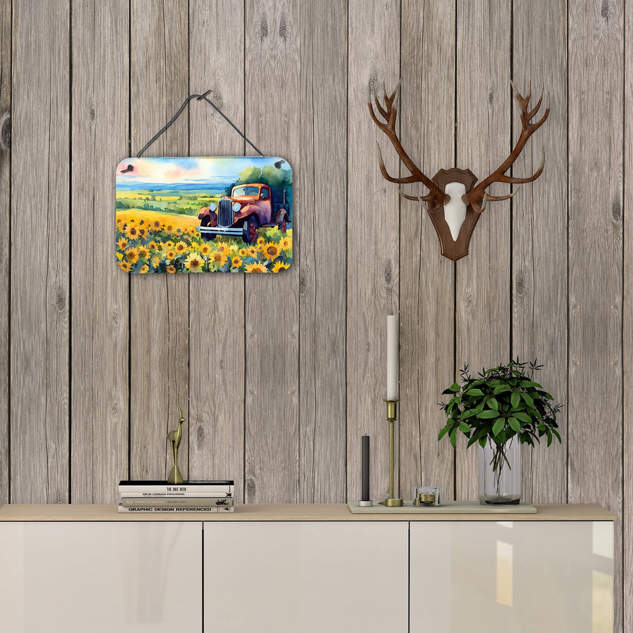 Kansas Sunflowers in Watercolor Wall or Door Hanging Prints 1