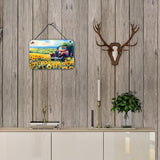 Kansas Sunflowers in Watercolor Wall or Door Hanging Prints 1