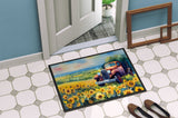 Kansas Sunflowers in Watercolor Doormat 1