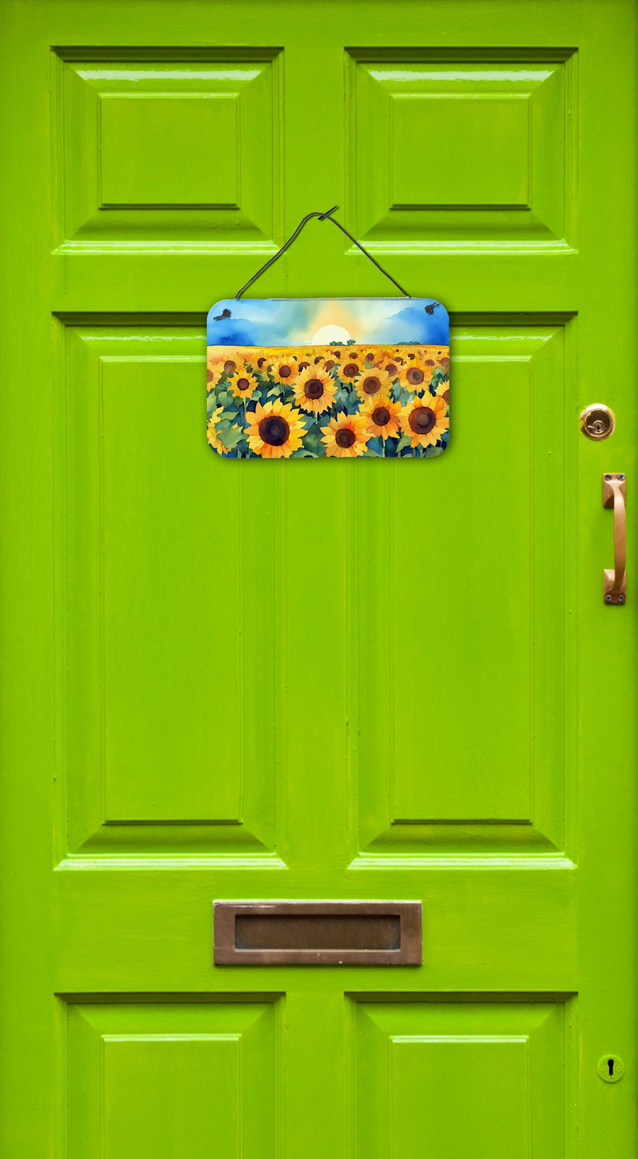 Kansas Sunflowers in Watercolor Wall or Door Hanging Prints 2