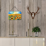 Kansas Sunflowers in Watercolor Wall or Door Hanging Prints 2