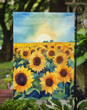 Kansas Sunflowers in Watercolor Garden Flag 1