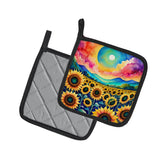 Colorful Sunflowers Pair of Pot Holders 2