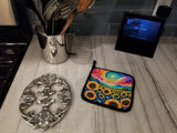 Colorful Sunflowers Pair of Pot Holders 2