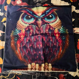 Colorful Decorative Owl Pillow Case