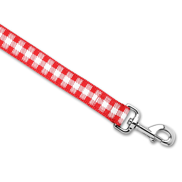 Picnic Plaid (Red) - Dog Leash