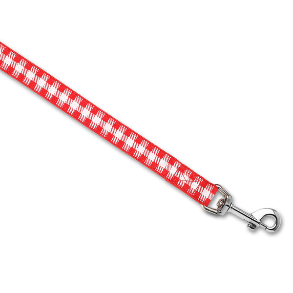 Picnic Plaid (Red) - Dog Leash