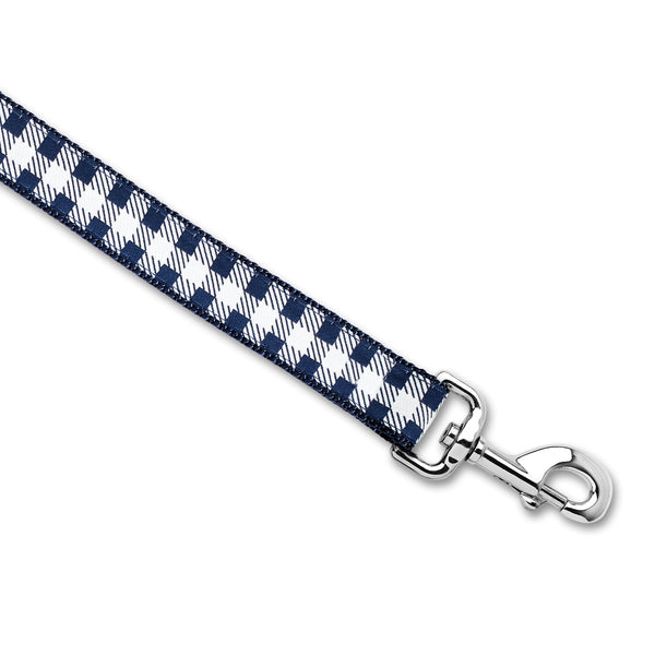 Picnic Plaid (Navy) - Dog Leash