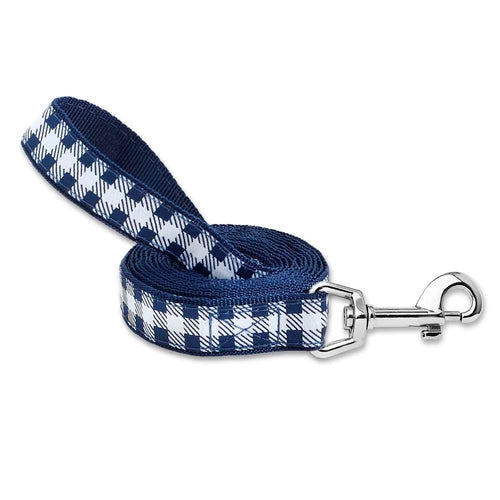 Picnic Plaid (Navy) - Dog Leash