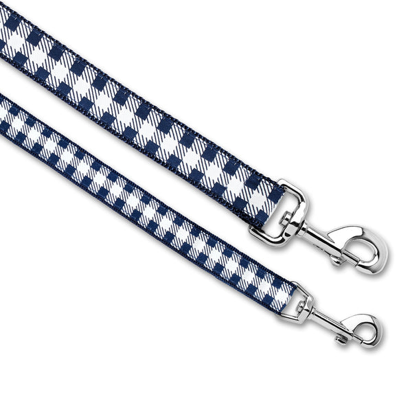 Picnic Plaid (Navy) - Dog Leash