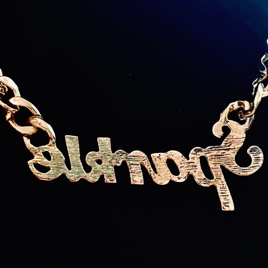 Gold and Rhinestone Sparkle Pendant Necklace