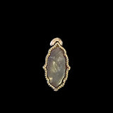 Gold Tone Moroccan Studs- Gray
