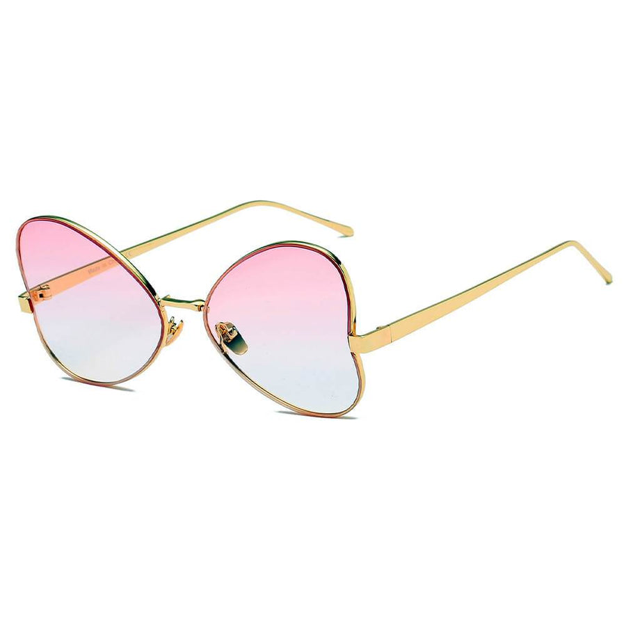 LINDSAY Oversized Round Butterfly Sunglasses- 5 Colors