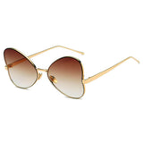 LINDSAY Oversized Round Butterfly Sunglasses- 5 Colors