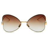 LINDSAY Oversized Round Butterfly Sunglasses- 5 Colors