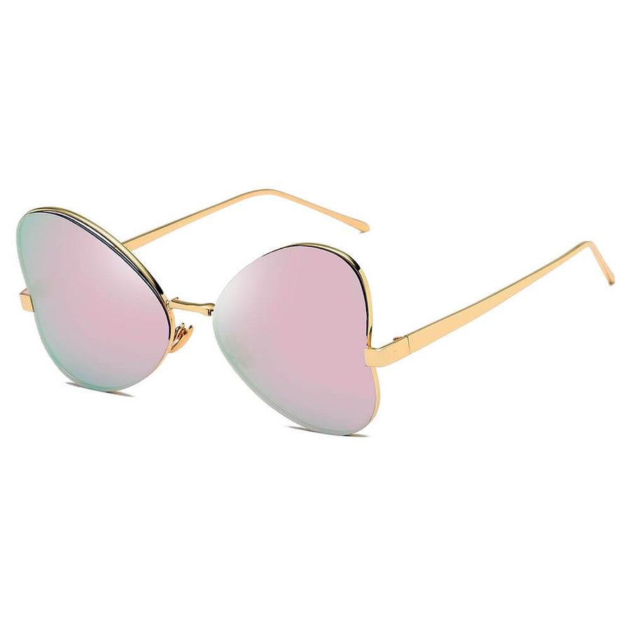 LINDSAY Oversized Round Butterfly Sunglasses- 5 Colors