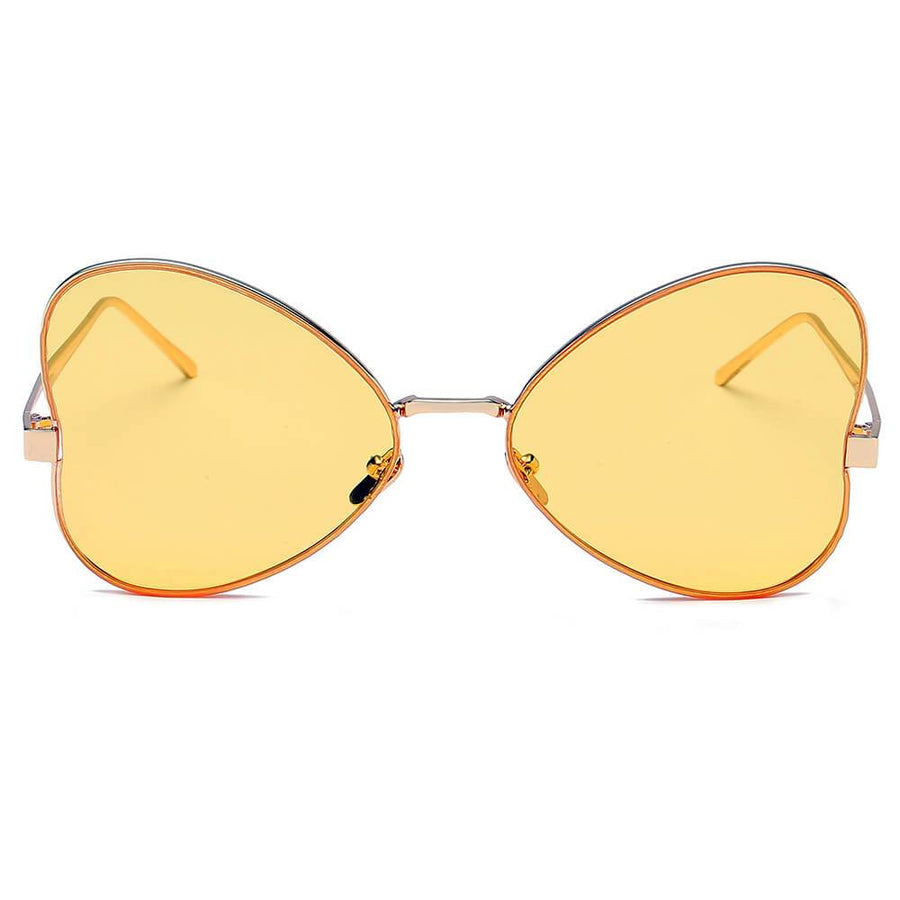 LINDSAY Oversized Round Butterfly Sunglasses- 5 Colors