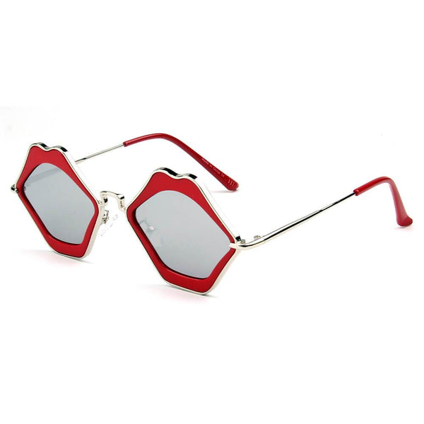 MADISON | Womens Fashion Lip Shape Hippie Love Party Sunglasses