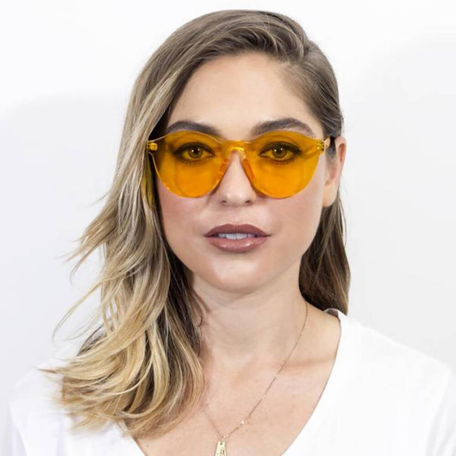 FARGO Translucent  Monochromatic Candy Colorful Lens Sunglasses- 8 Colors