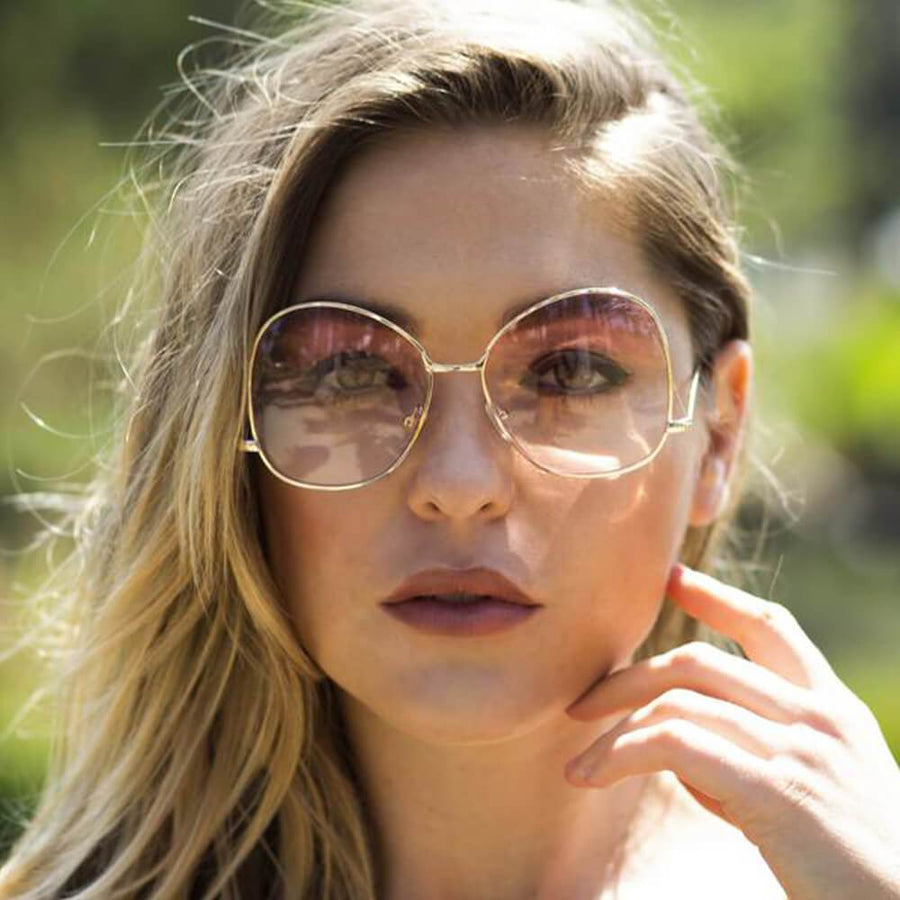 Eugene Trendy Oversized Pantone Lens Sunglasses- 12 Colors