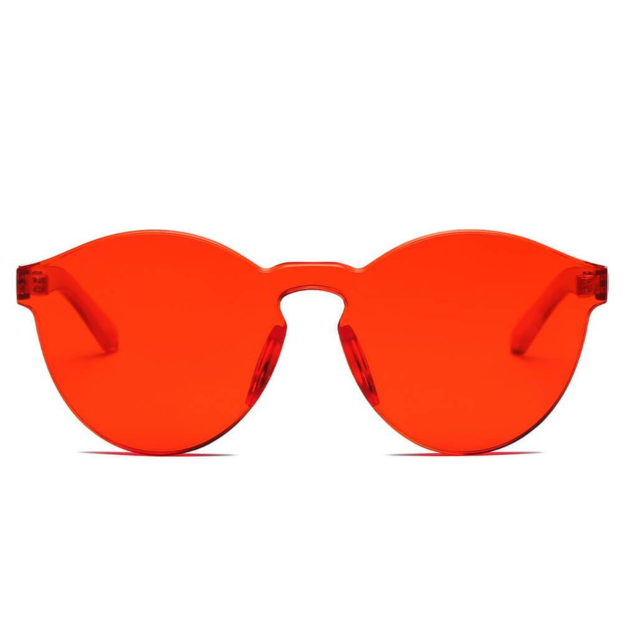 FARGO Translucent  Monochromatic Candy Colorful Lens Sunglasses- 8 Colors