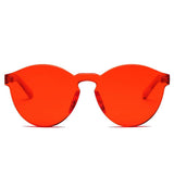 FARGO Translucent  Monochromatic Candy Colorful Lens Sunglasses- 8 Colors