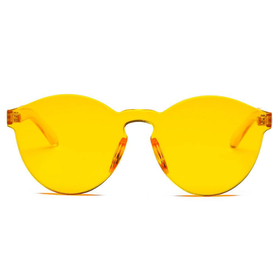 FARGO Translucent  Monochromatic Candy Colorful Lens Sunglasses- 8 Colors