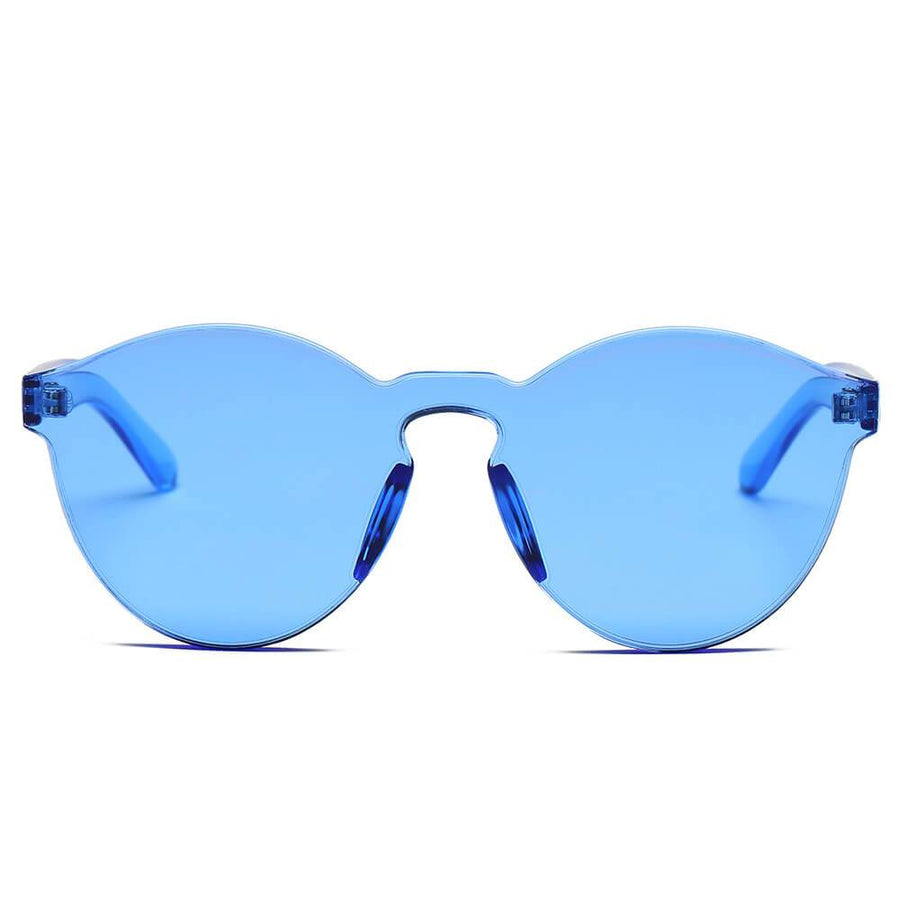 FARGO Translucent  Monochromatic Candy Colorful Lens Sunglasses- 8 Colors