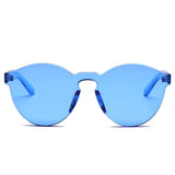FARGO Translucent  Monochromatic Candy Colorful Lens Sunglasses- 8 Colors