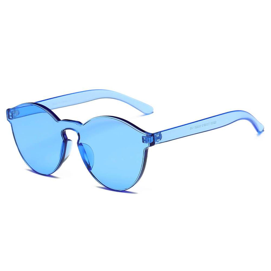 FARGO Translucent  Monochromatic Candy Colorful Lens Sunglasses- 8 Colors