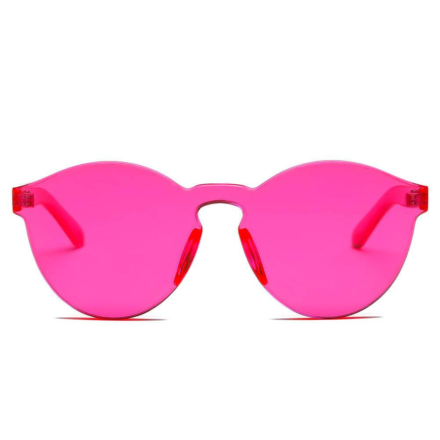 FARGO Translucent  Monochromatic Candy Colorful Lens Sunglasses- 8 Colors