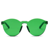 FARGO Translucent  Monochromatic Candy Colorful Lens Sunglasses- 8 Colors