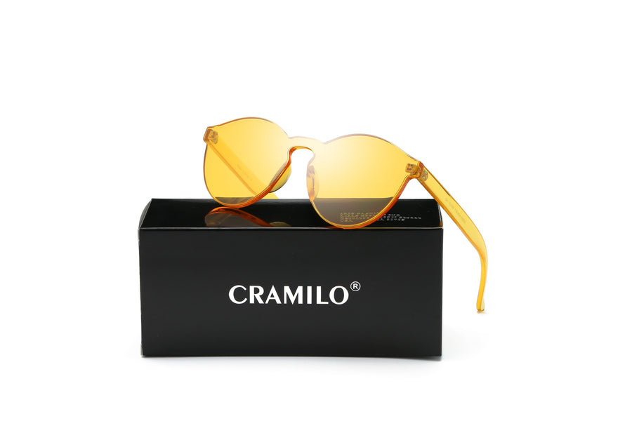 FARGO Translucent  Monochromatic Candy Colorful Lens Sunglasses- 8 Colors