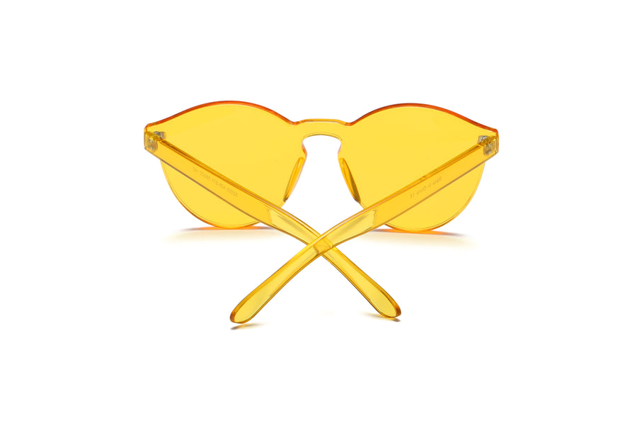FARGO Translucent  Monochromatic Candy Colorful Lens Sunglasses- 8 Colors