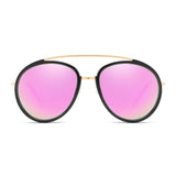 FARMINDALE | Polarized Circle Round Brow Bar Sunglasses- 6 Colors