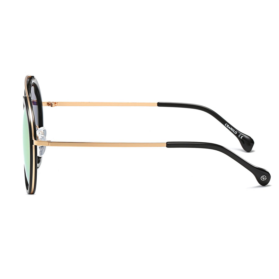 FARMINDALE | Polarized Circle Round Brow Bar Sunglasses- 6 Colors