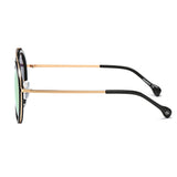 FARMINDALE | Polarized Circle Round Brow Bar Sunglasses- 6 Colors