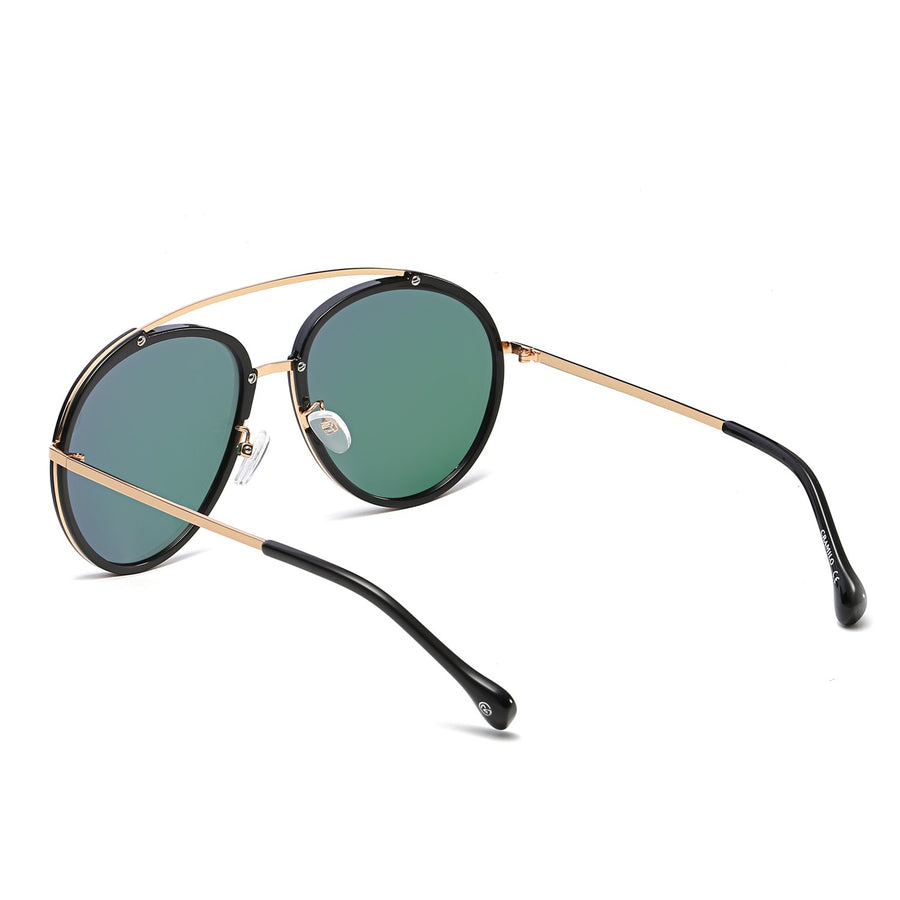 FARMINDALE | Polarized Circle Round Brow Bar Sunglasses- 6 Colors
