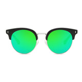 BILOXI Half Frame Round Cat-Eye Polarized Sunglasses- 6 Colors