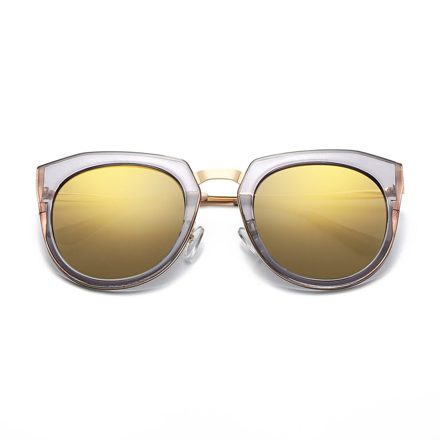 FERNDALE  Mirrored Polarized Lens Oversized Cat-Eye Sunglasses- 6 Colors