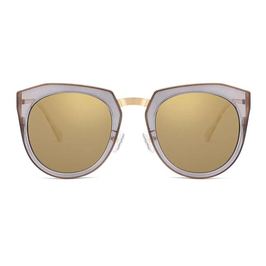 FERNDALE  Mirrored Polarized Lens Oversized Cat-Eye Sunglasses- 6 Colors
