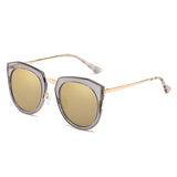 FERNDALE  Mirrored Polarized Lens Oversized Cat-Eye Sunglasses- 6 Colors